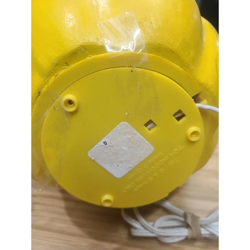 Trendmasters Yellow M&M Light-up Blow Mold Pumpkin Jack O Lantern Halloween 12